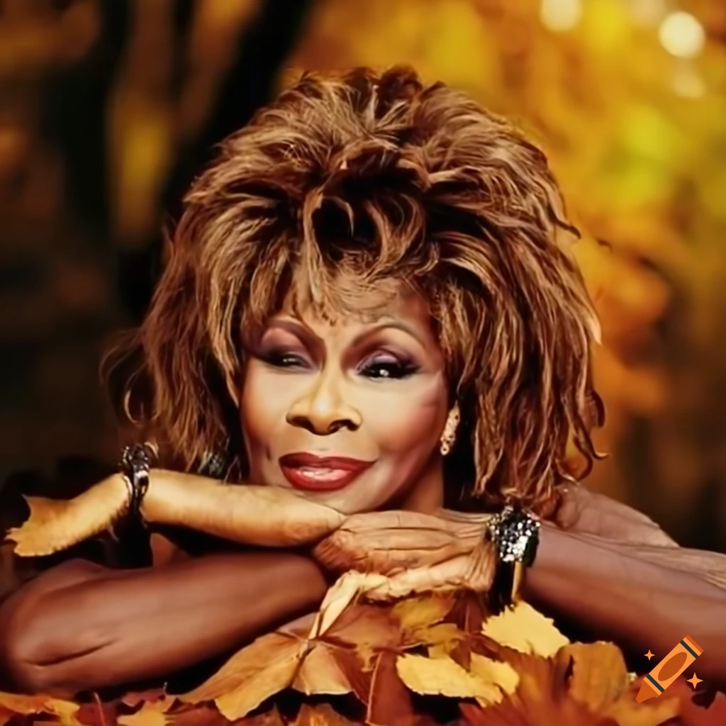 Tina Turner Playing In A Pile Of Leaves On Craiyon