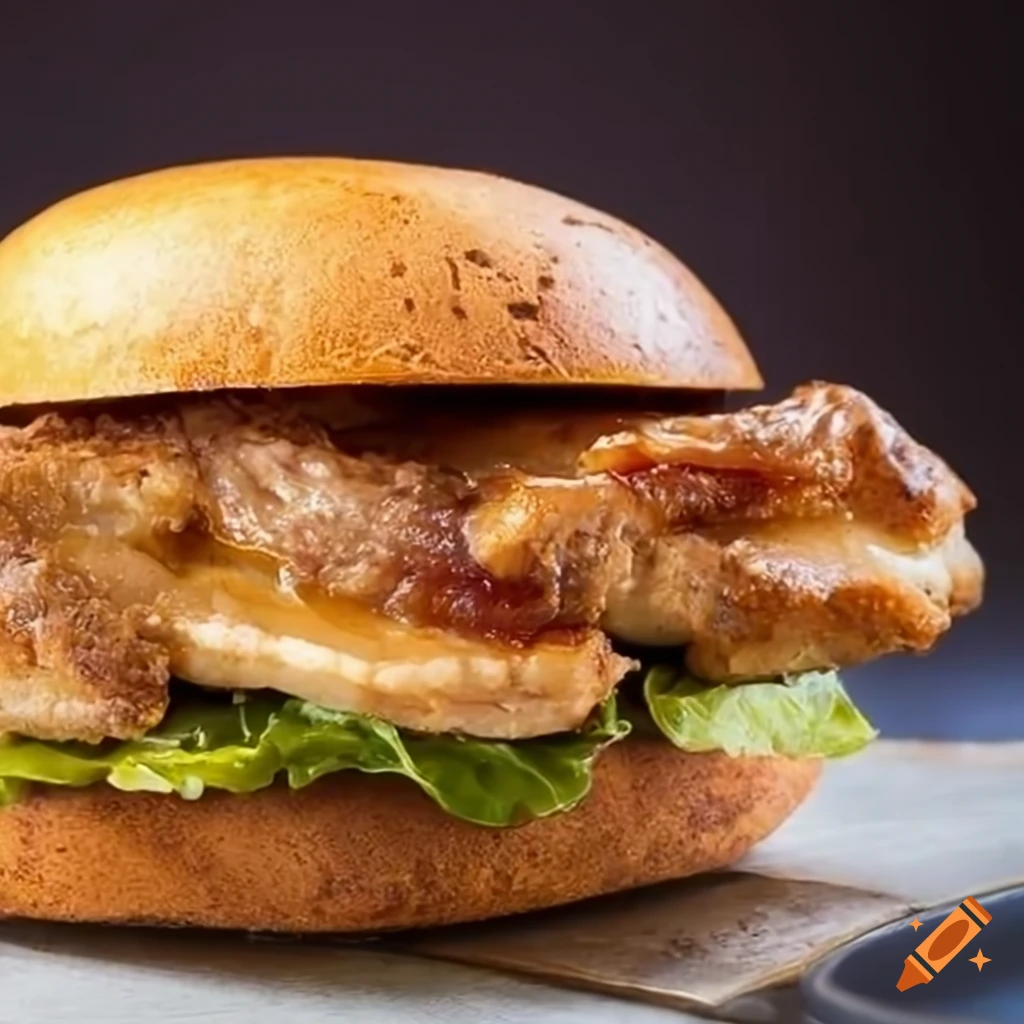 closeup of a delicious eel meat sandwich