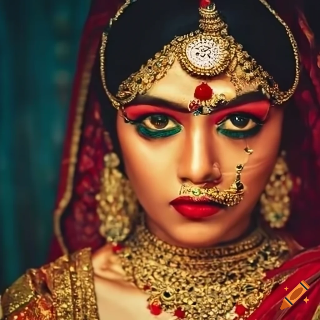 Close Up Portrait of Very Beautiful Indian Bride in Green Lehenga. Non  Bengali Muslim Bridal Portrait Stock Image - Image of beautiful, hinduism:  238401445