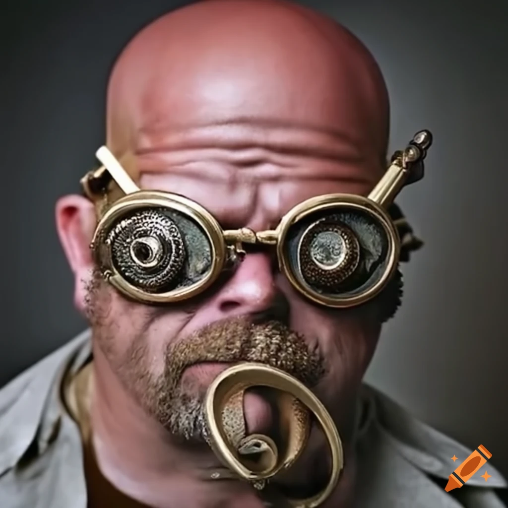 Steampunk-themed cosplay of rick harrison on Craiyon