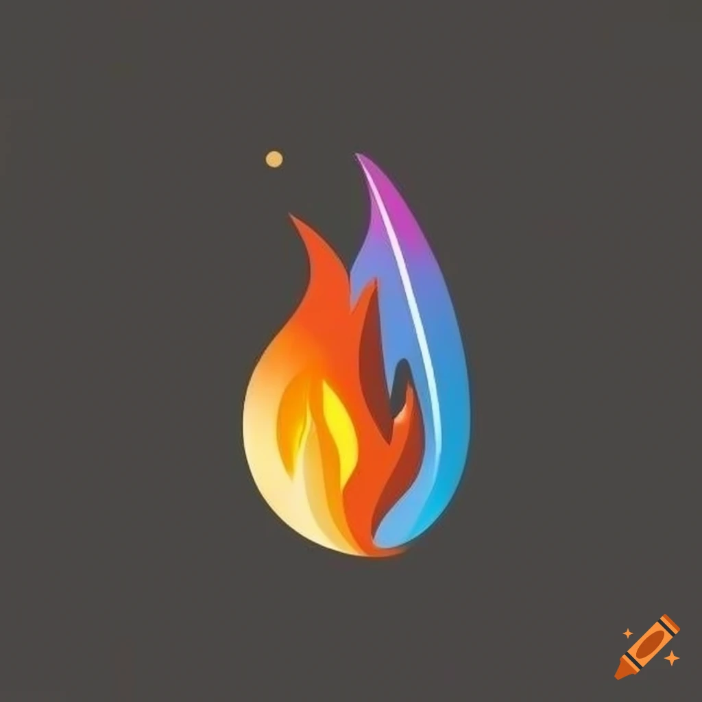 modern fire logo design