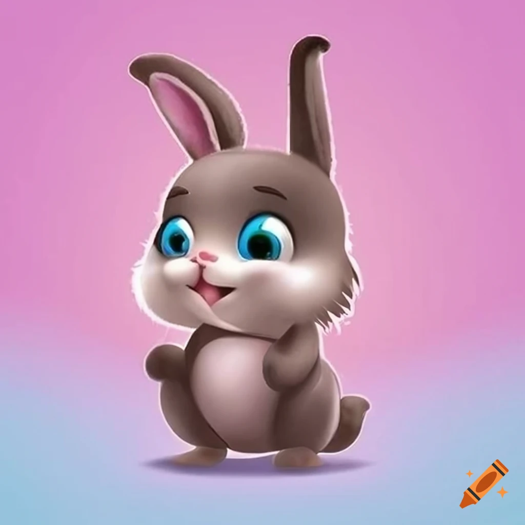 Child-friendly rabbit character for children's storybook