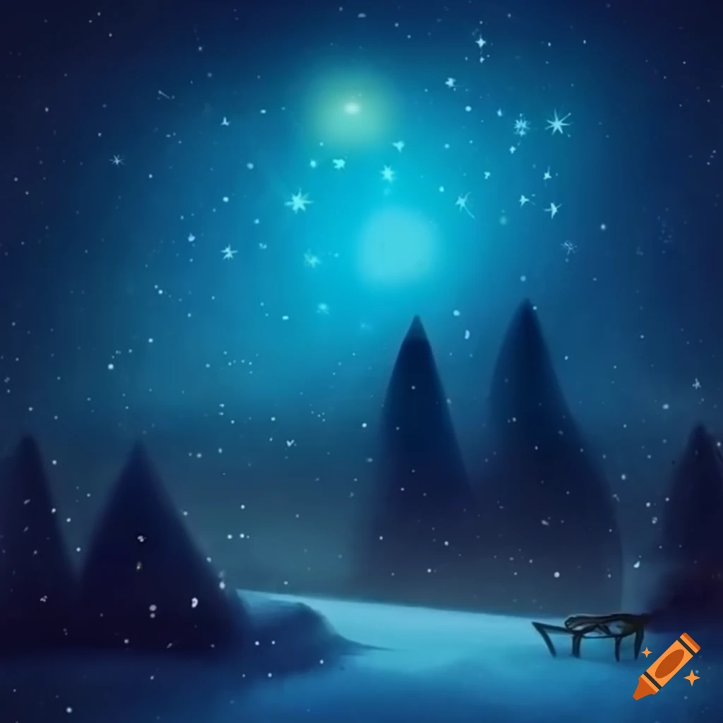 whimsical starry background for a children's storybook