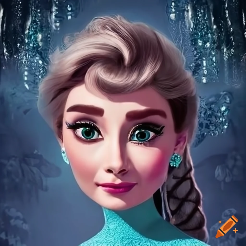 Audrey Hepburn as Elsa from Frozen