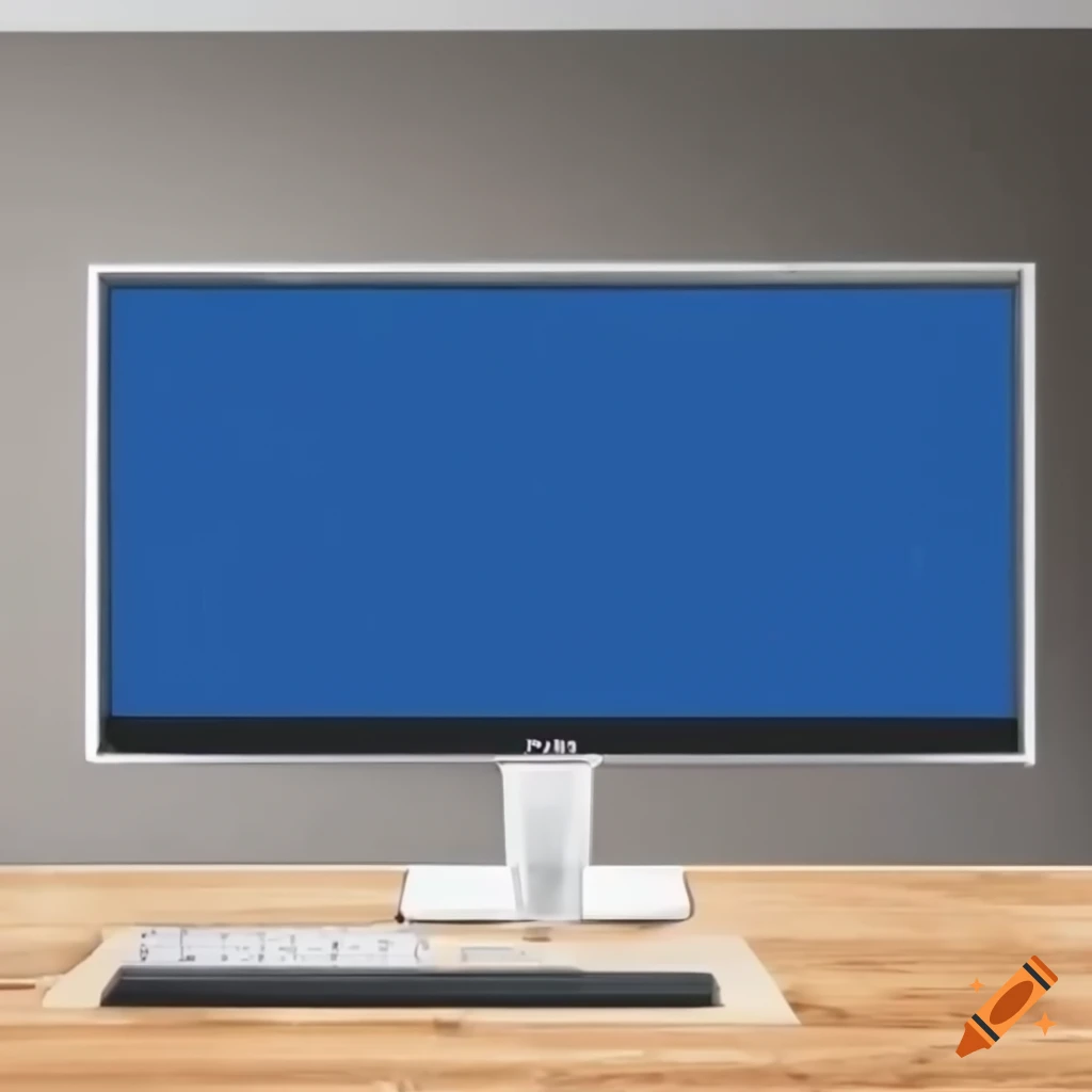 Empty computer screen, high resolution