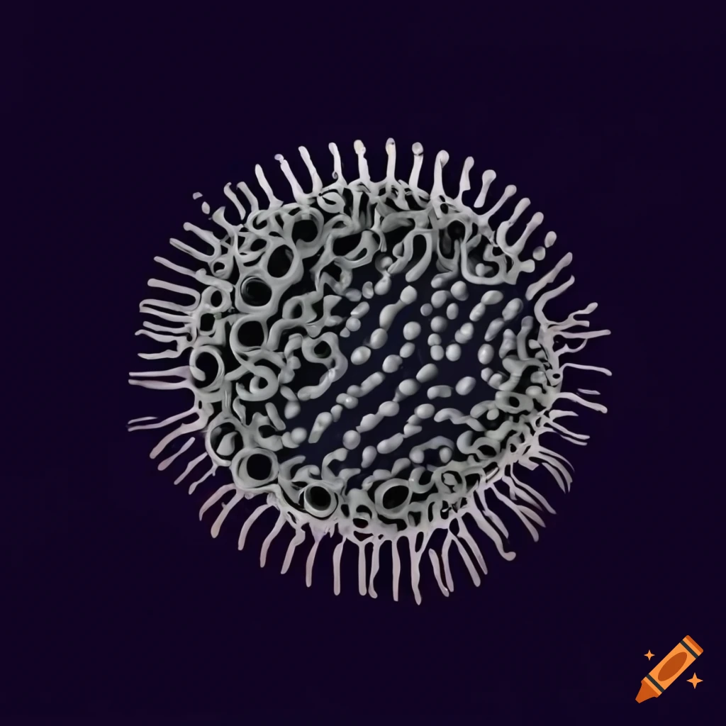Illustration of antibiotic resistance bacteria in wastewater on Craiyon