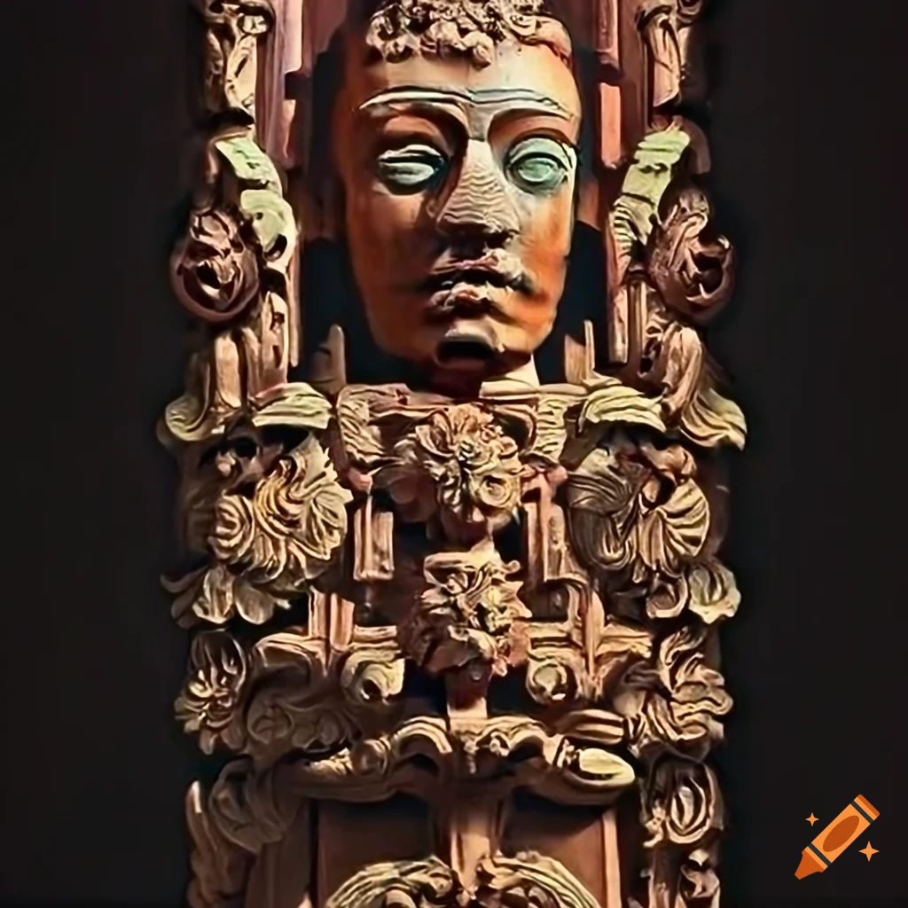 Variegated architectural Stave Carving Style Artwork In High variegated-architectural-stave-carving-style-artwork-in-high