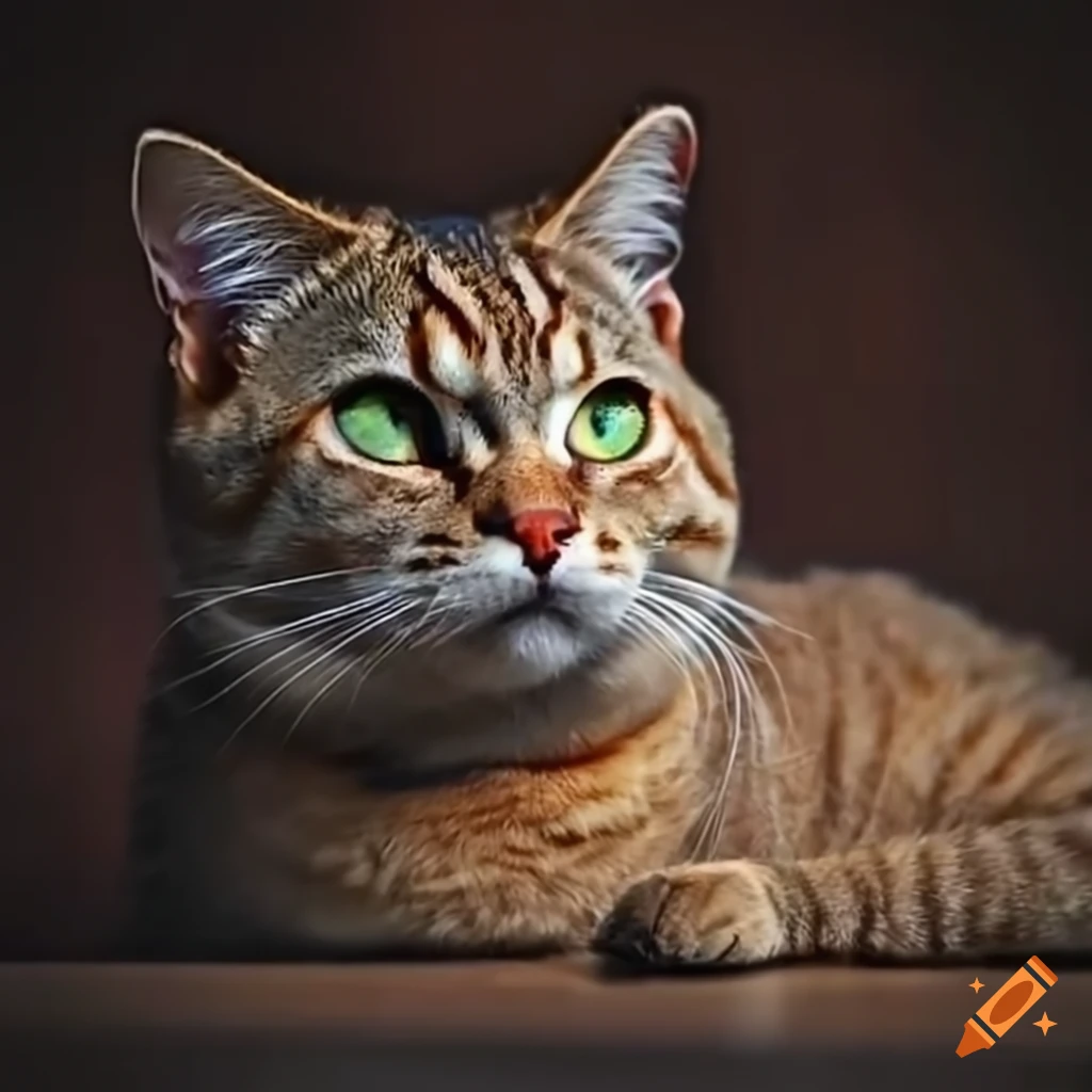 Beautiful cat for youtube channel profile on Craiyon