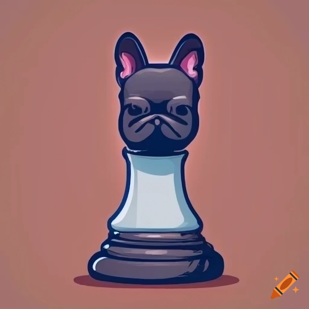 French Bulldog Chess Set