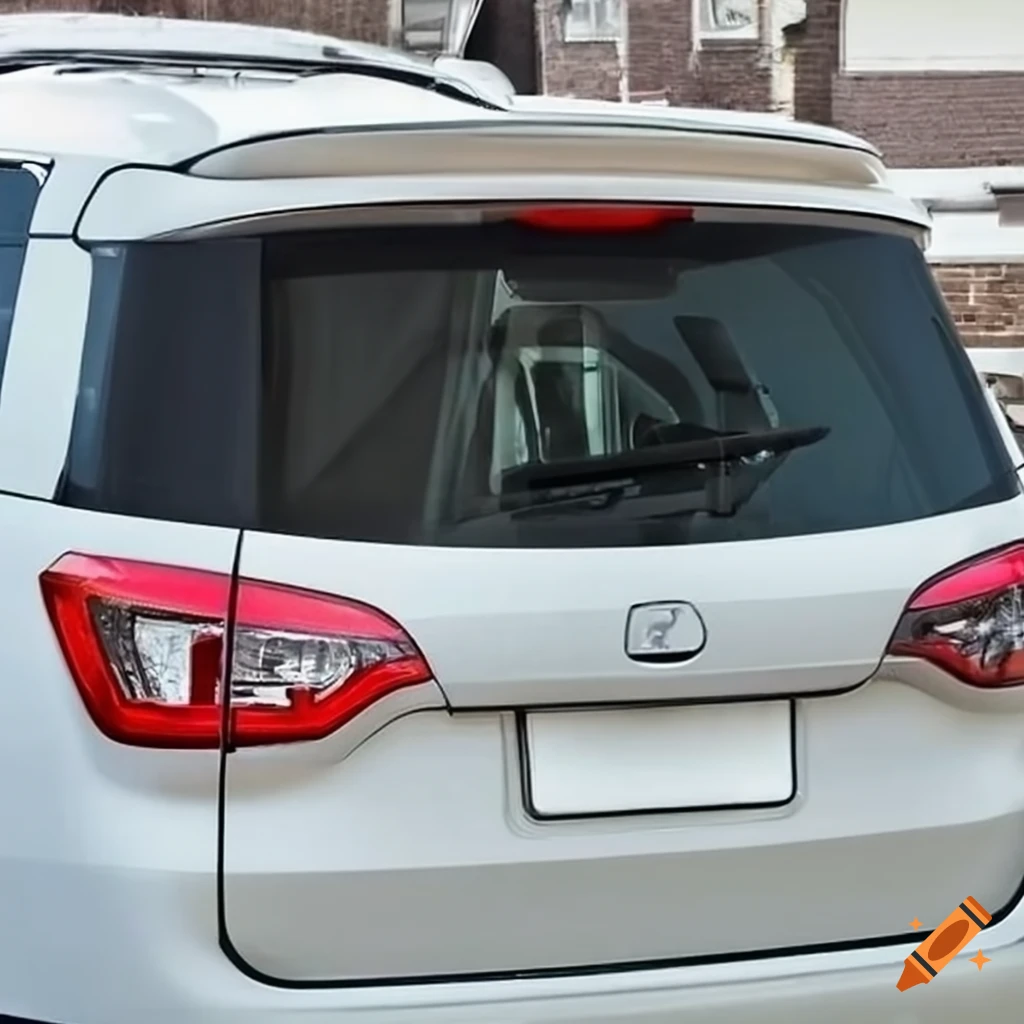 Rear back window of an suv on Craiyon