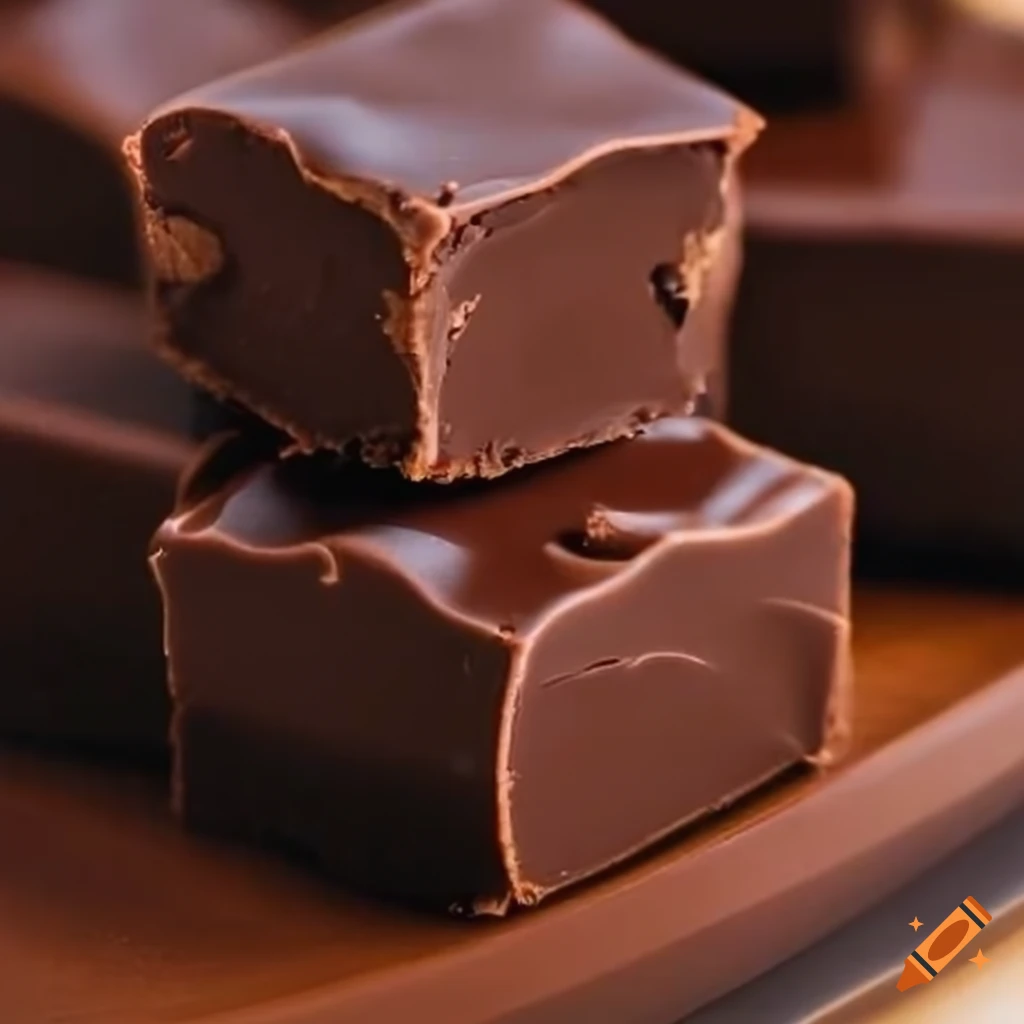 Delicious vintage chocolate fudge on Craiyon