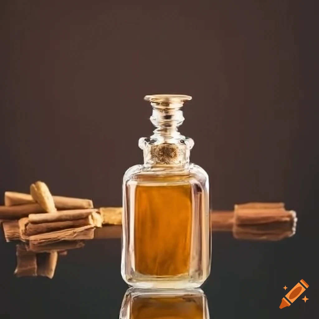 fragrance bottle with spices