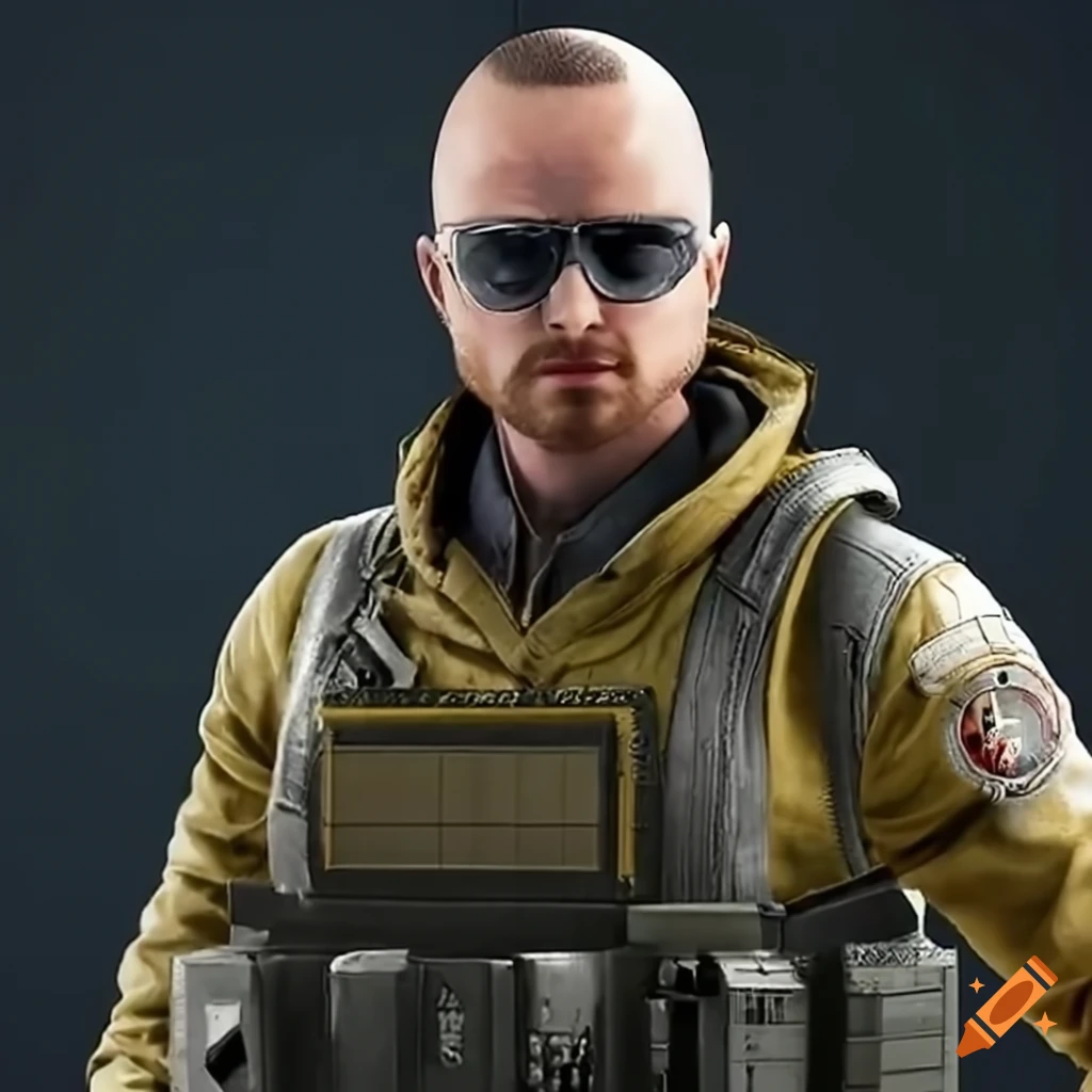 Jesse pinkman as rainbow six siege operator on Craiyon