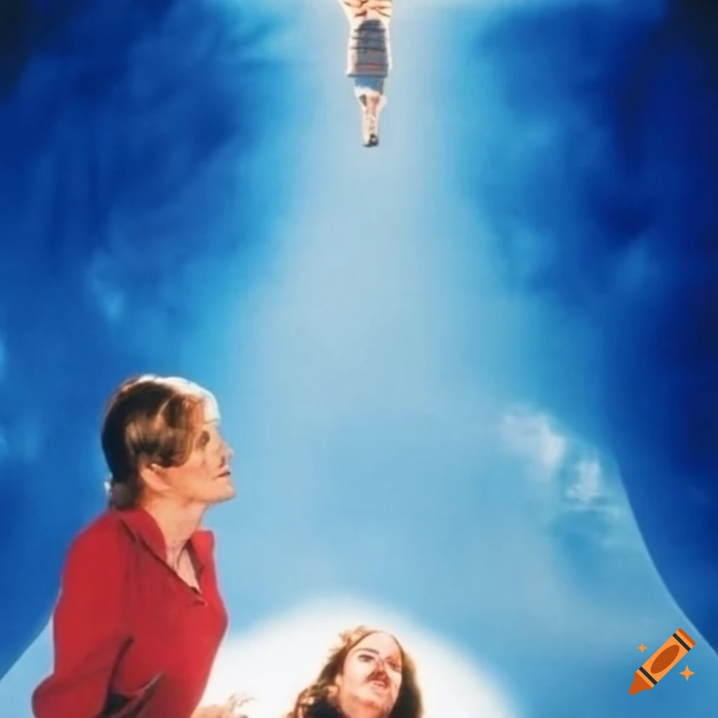 poster of a 1990s comedy film "Blue Heaven Is a Place On Earth"