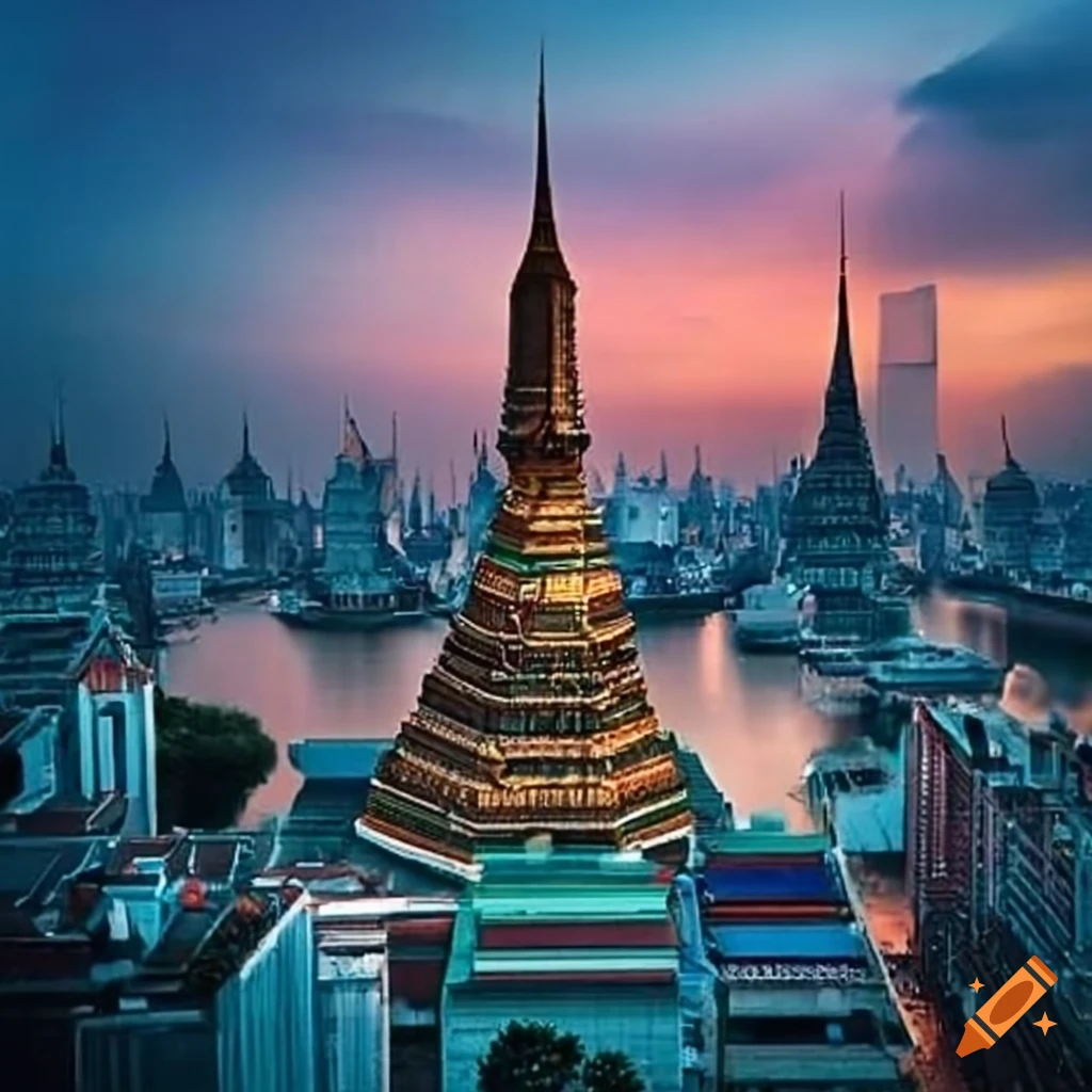 cityscape-of-bangkok-on-craiyon