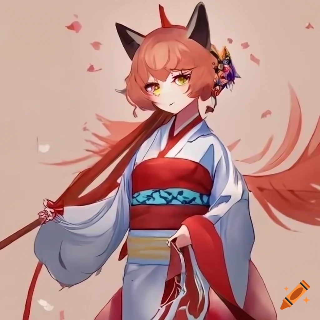 girl kitsune Japan