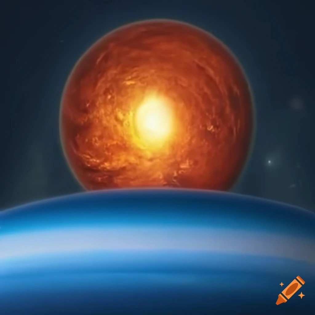 image of the Sun and Neptune alignment