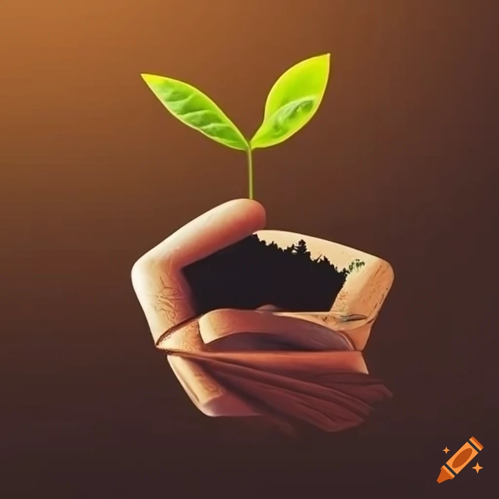 conceptual image of soil conservation