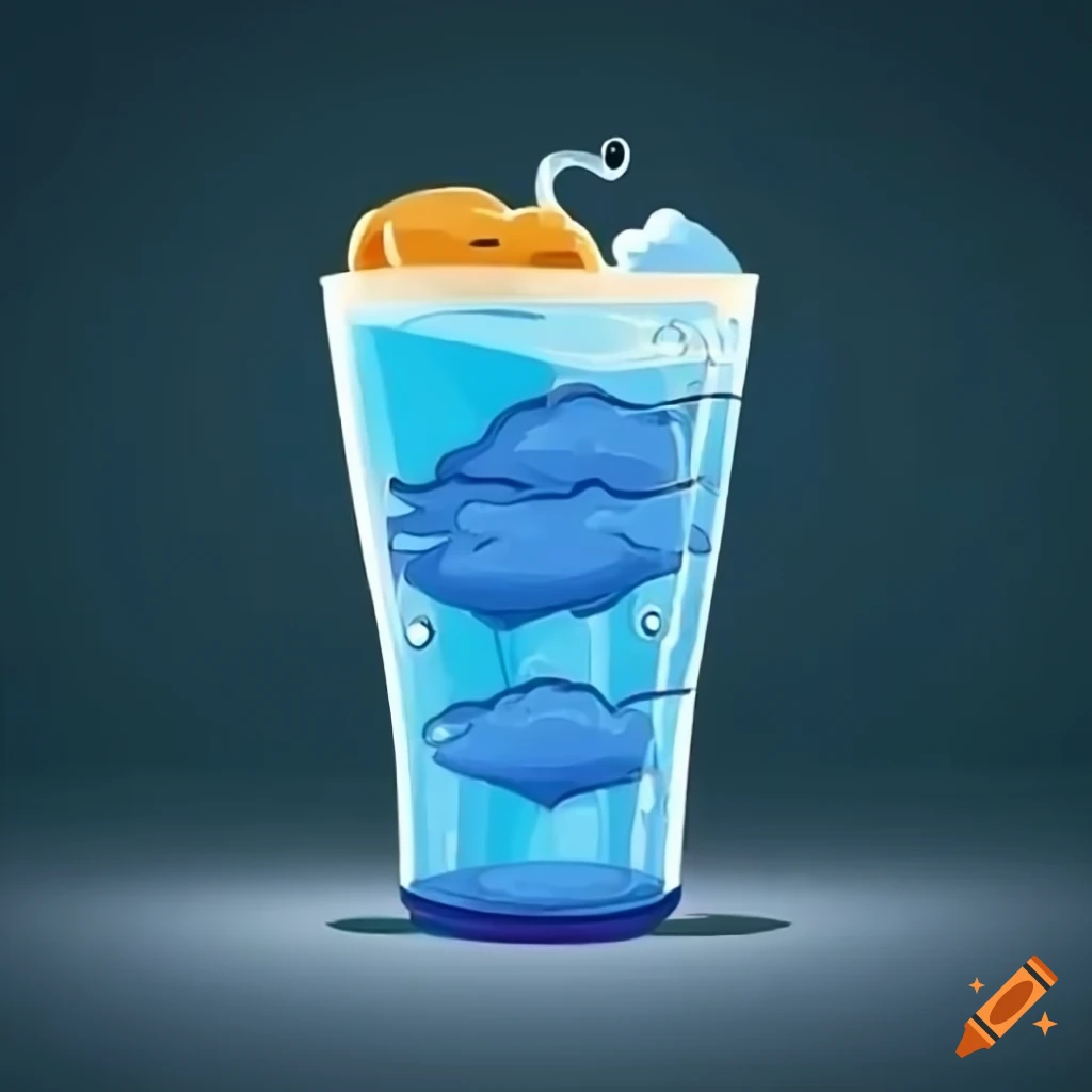 cartoon water cup