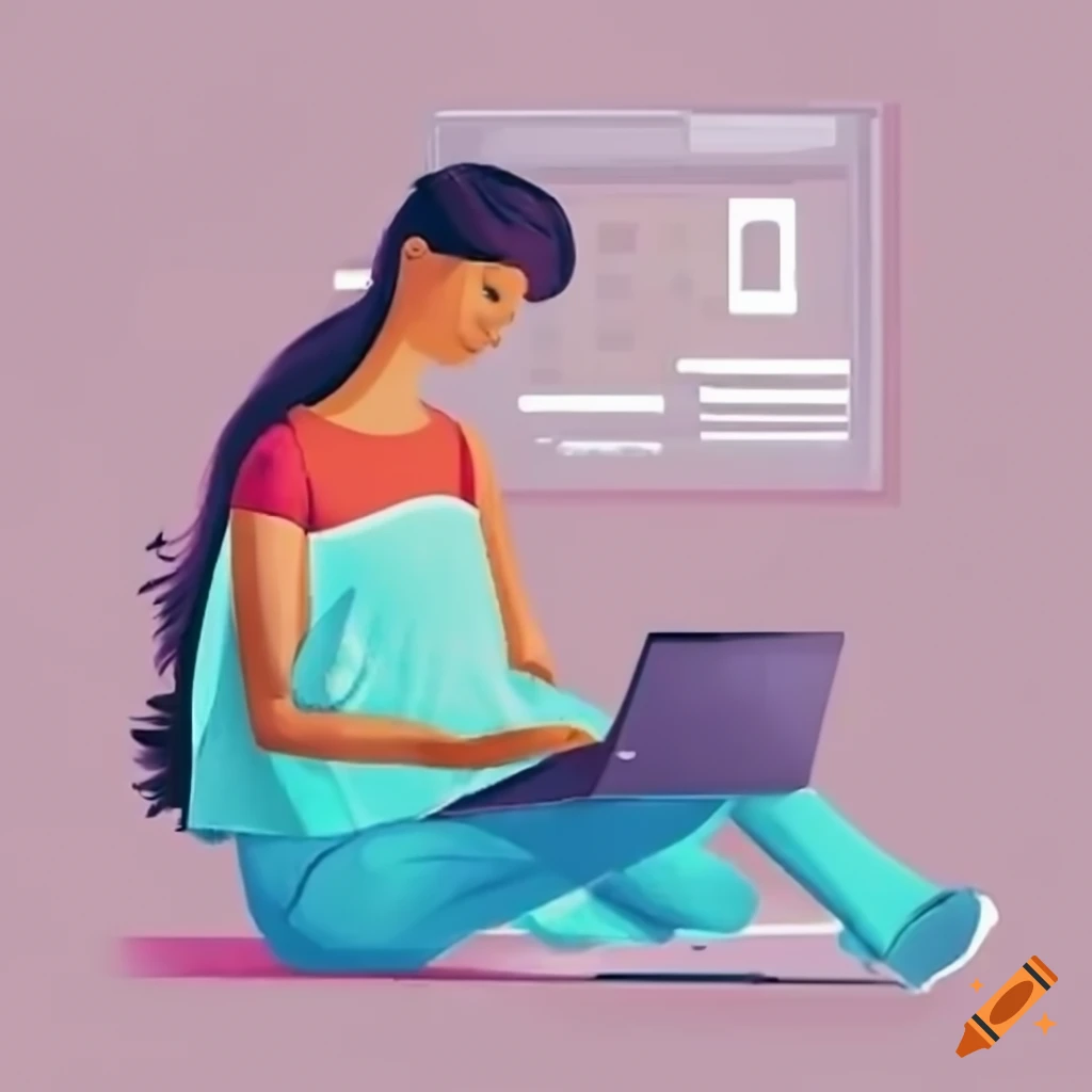 Illustration Of Studying Online Courses In Canadian Universities On Craiyon