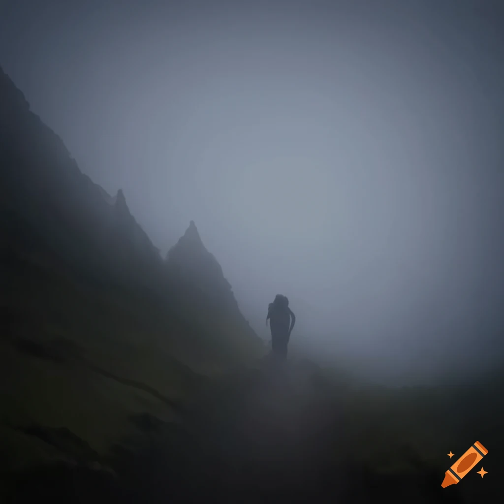 imagen con niebla en una montaña
