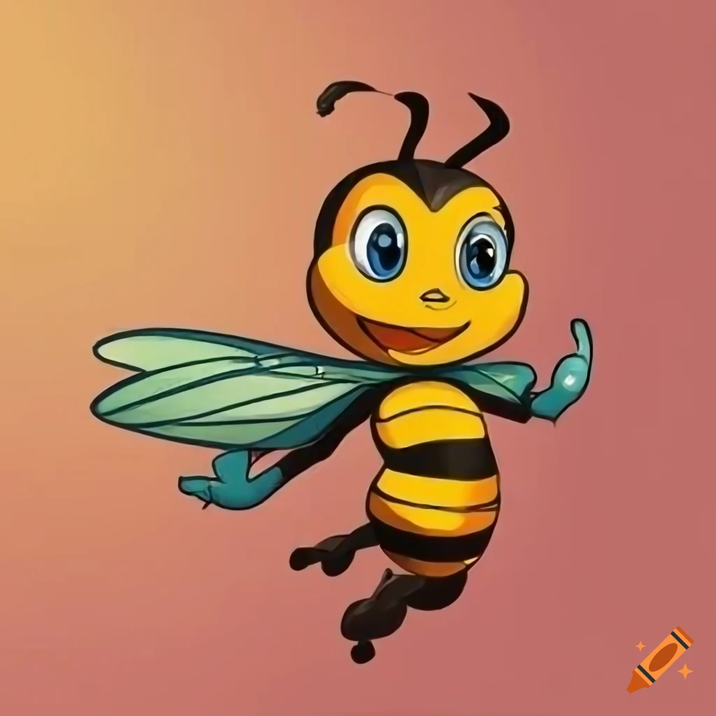 cartoon image of a bee