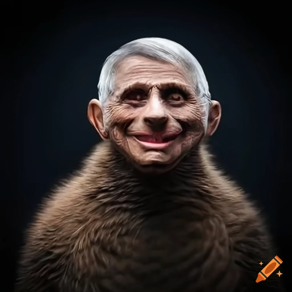 portrait-of-doctor-fauci-with-a-grizzly-bear-on-craiyon