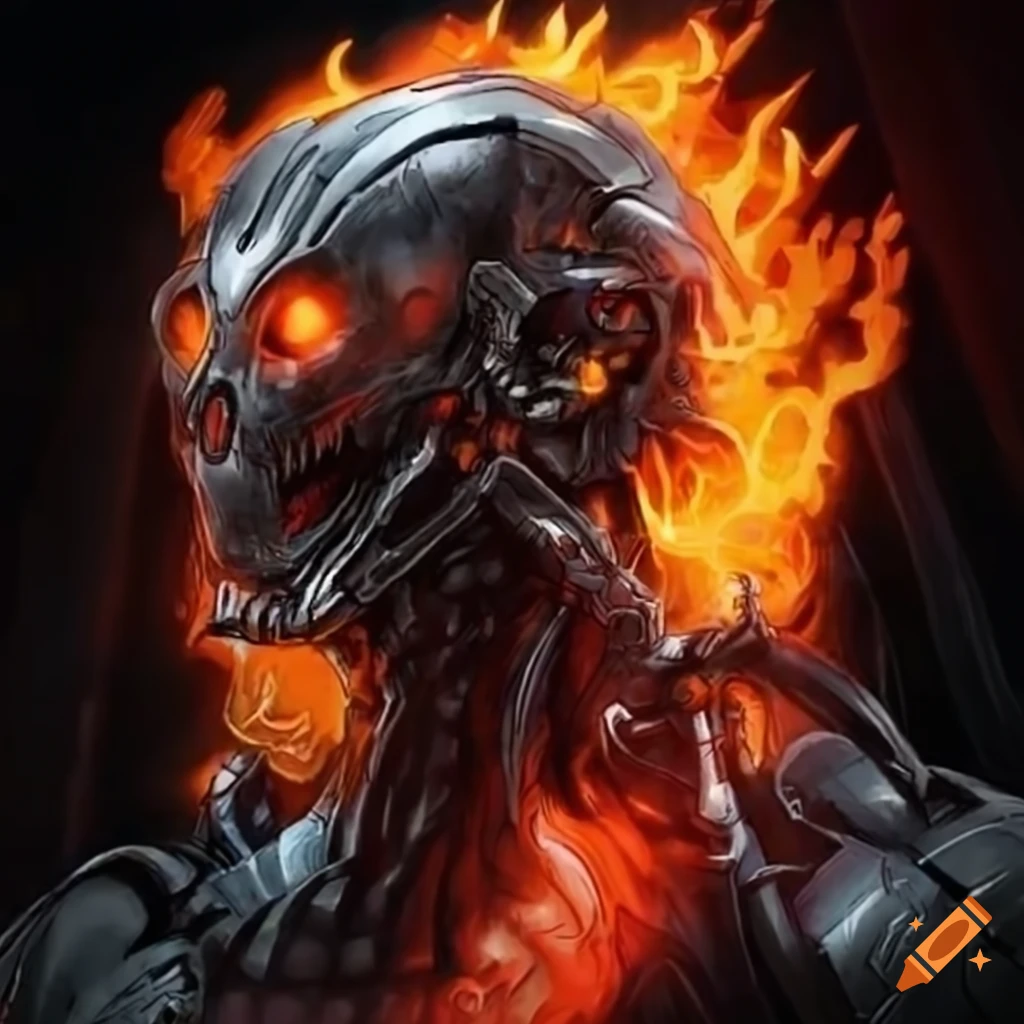Ultron and ghost rider