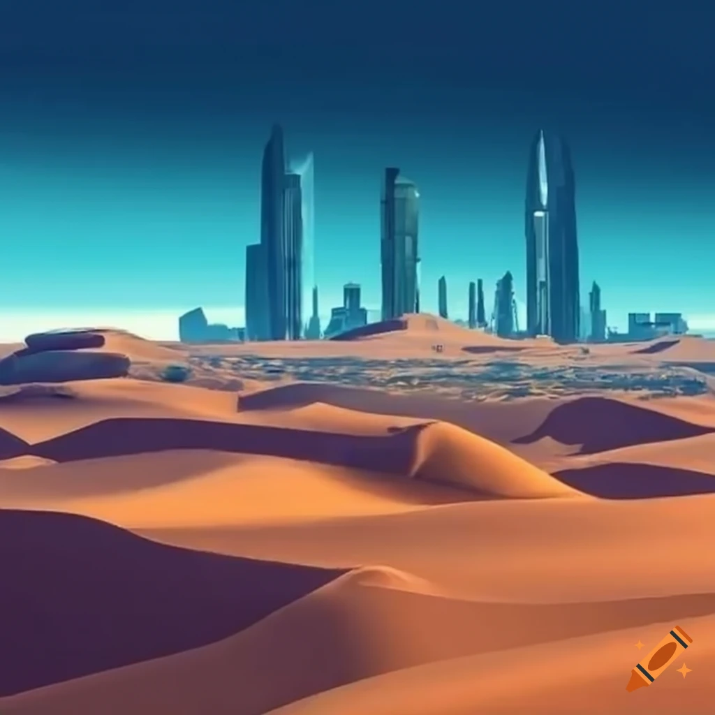 Futuristic City In The Desert On Craiyon 0277
