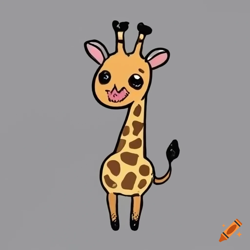 Amazon.com: 3dRose db_77673_1 Cute Color Drawing of Child Baby Giraffe- Drawing Book, 8 by 8-Inch : Arts, Crafts & Sewing