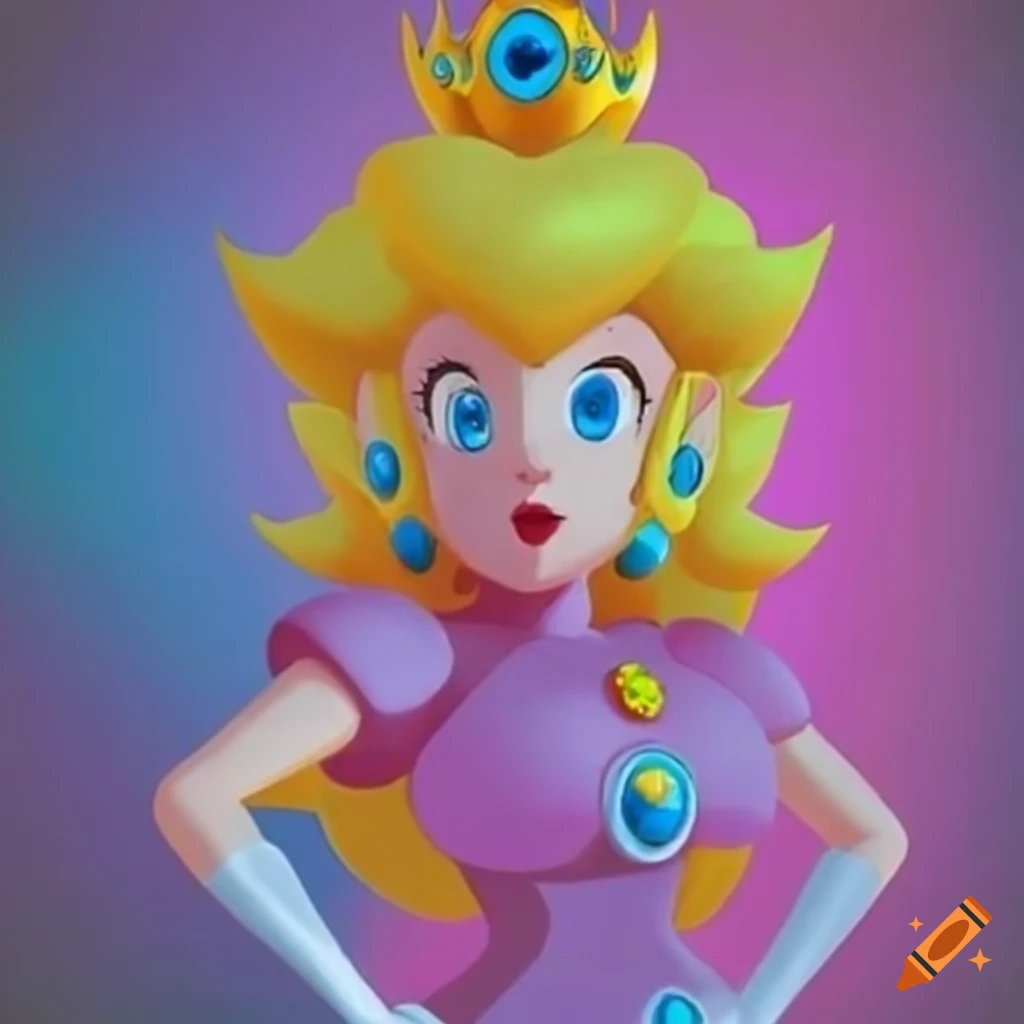 Cosplayer Dressed As Princess Peach