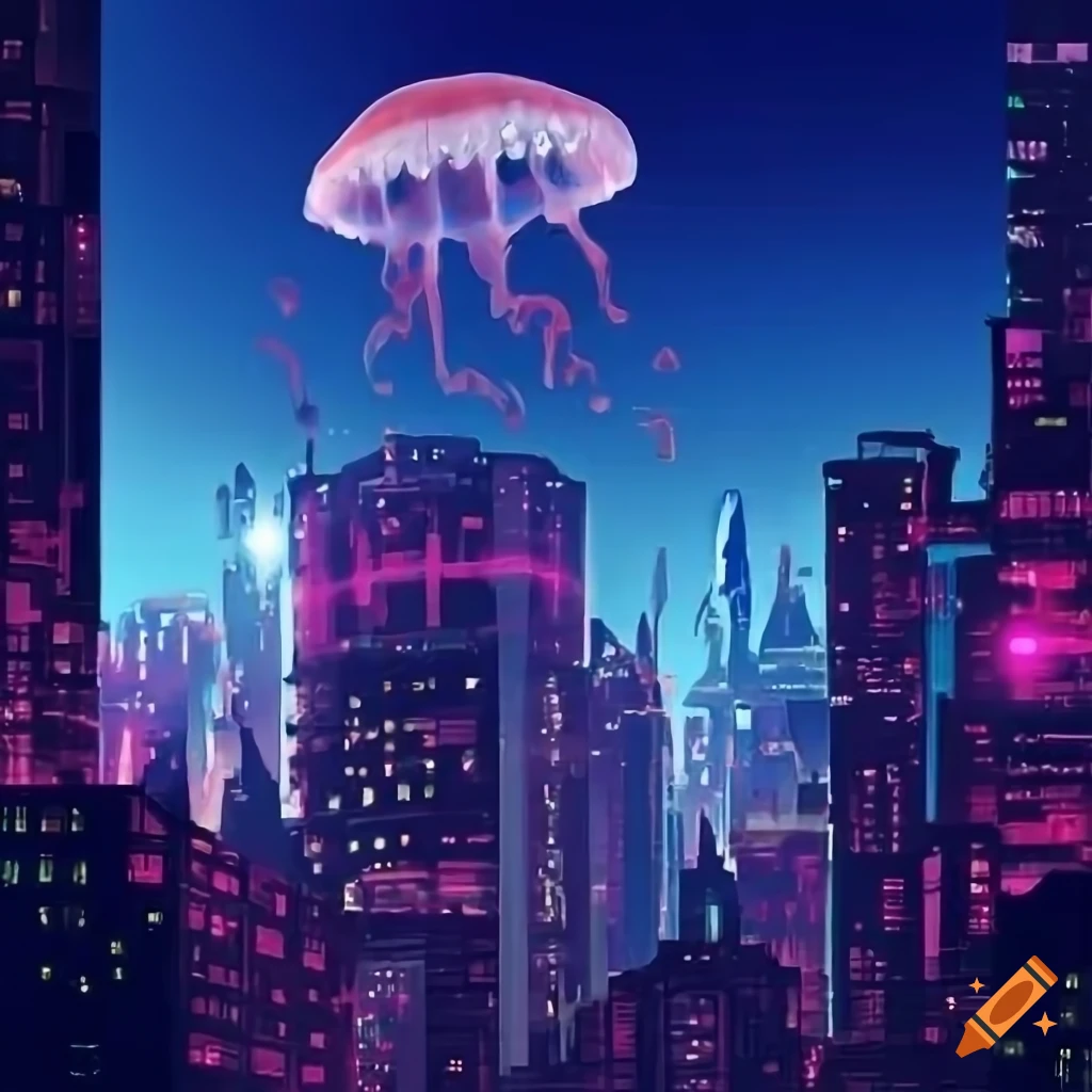 cyberpunk-city-being-attacked-by-jellyfish-on-craiyon