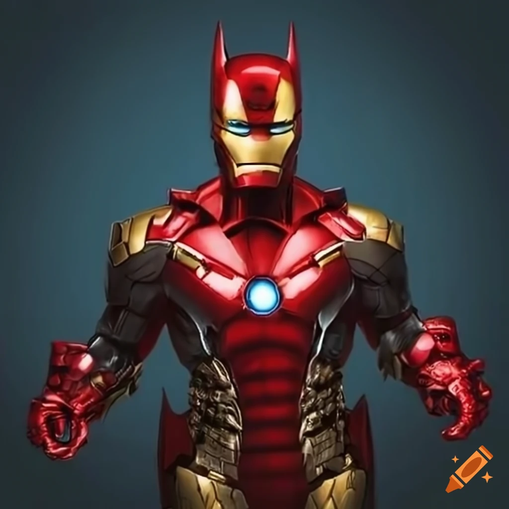 humorous cosplay of Ironman as Batman