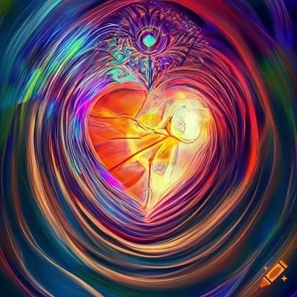 Image of mystical symbols and waves of light on Craiyon