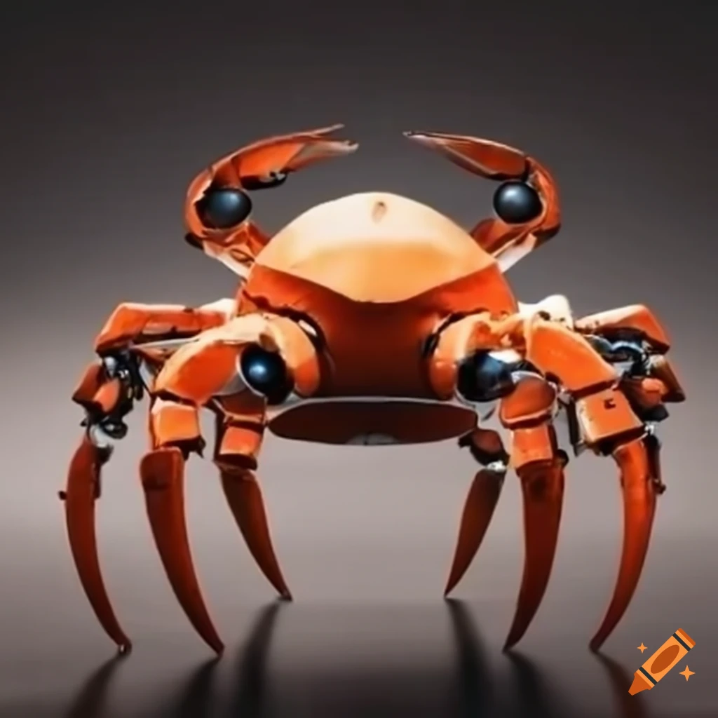 crab-like robot in motion