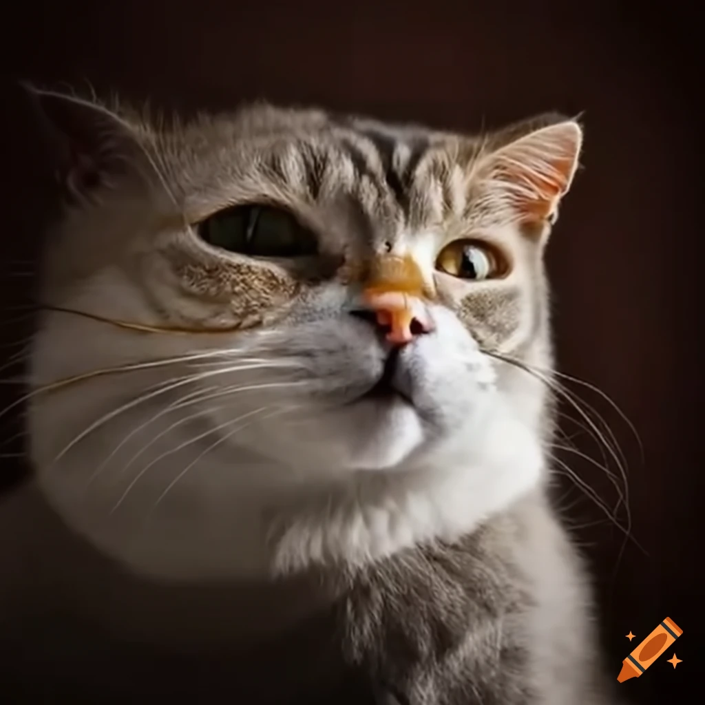 Funny Cat Pretending To Be A Vacuum Cleaner On Craiyon