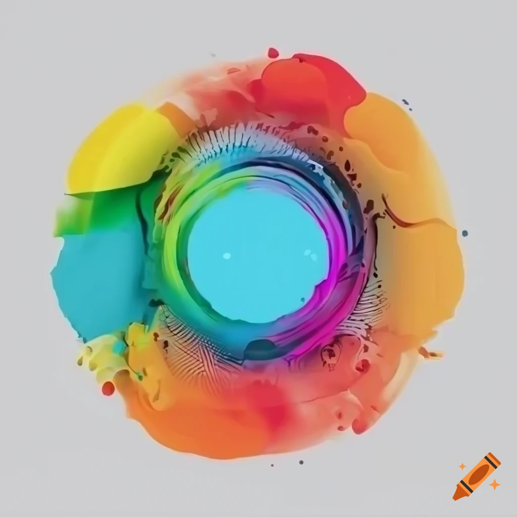 Cmyk Colors Circle On White Background On Craiyon