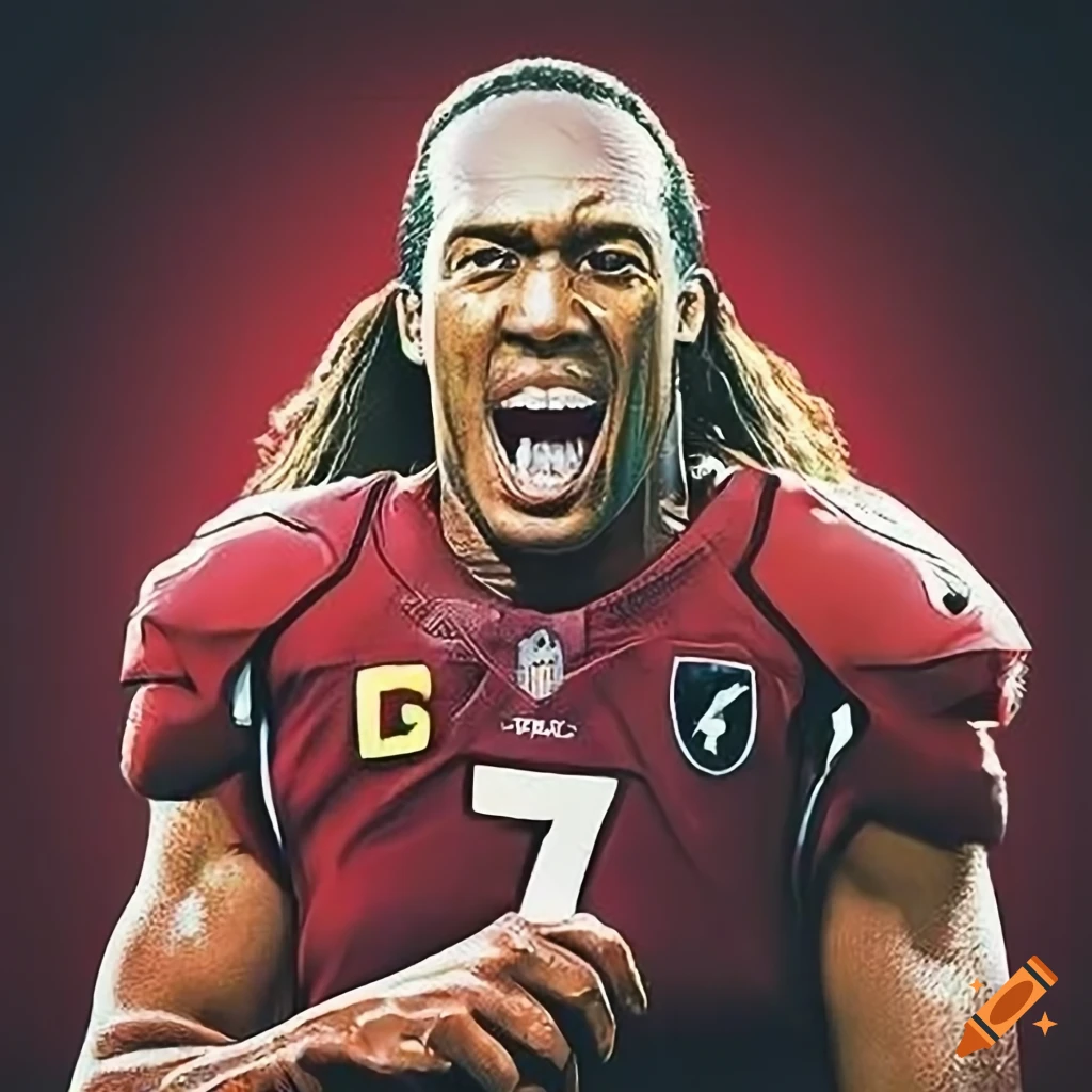 Larry fitzgerald in jaws movie poster