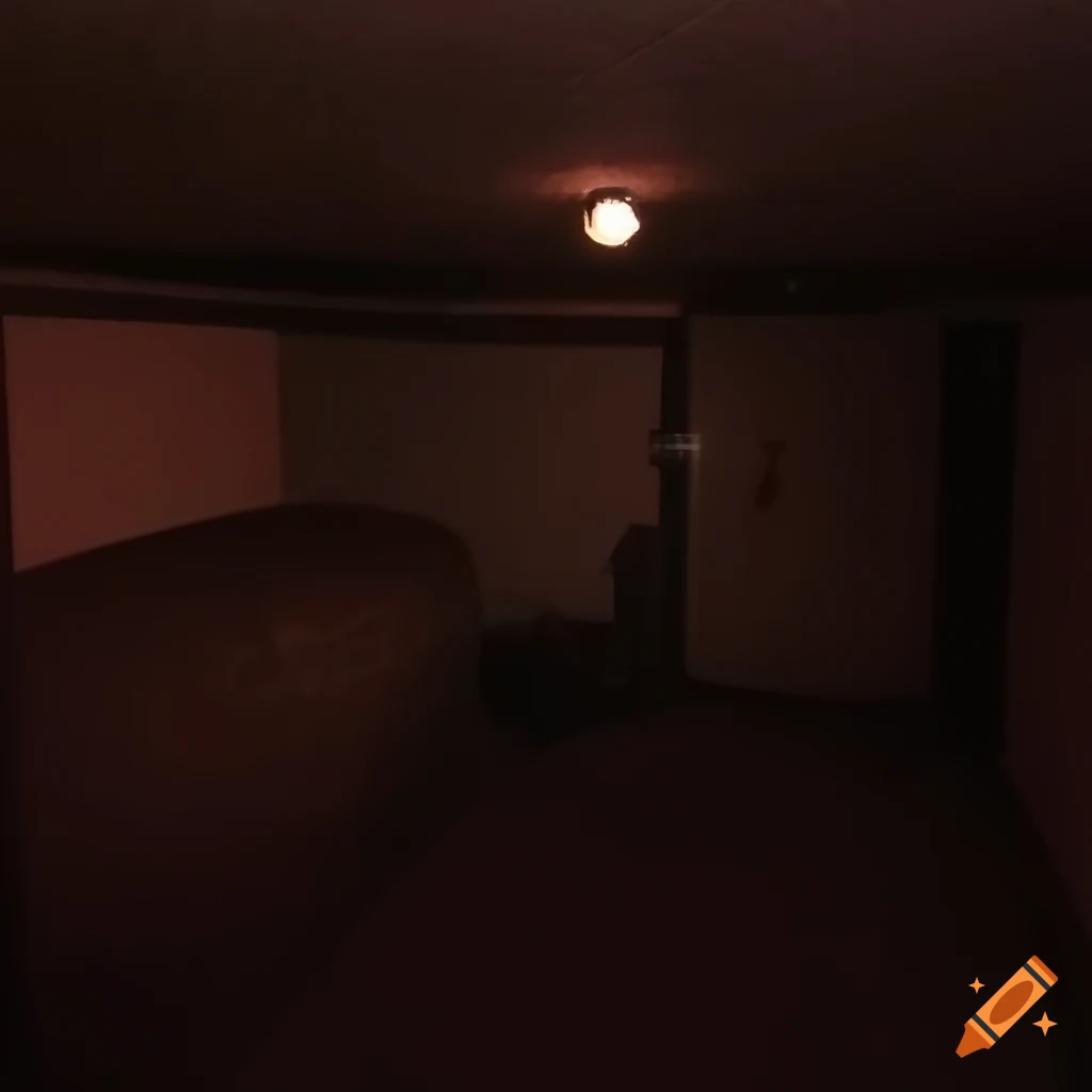 Clean and welllit basement of an old house on Craiyon