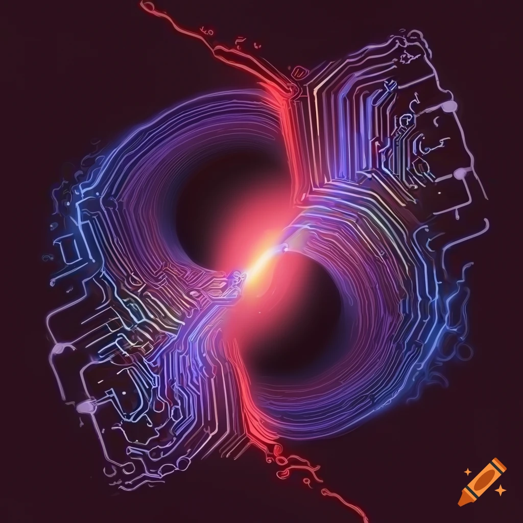 autocad-illustration-of-a-blackhole-consuming-a-microchip-processor-on