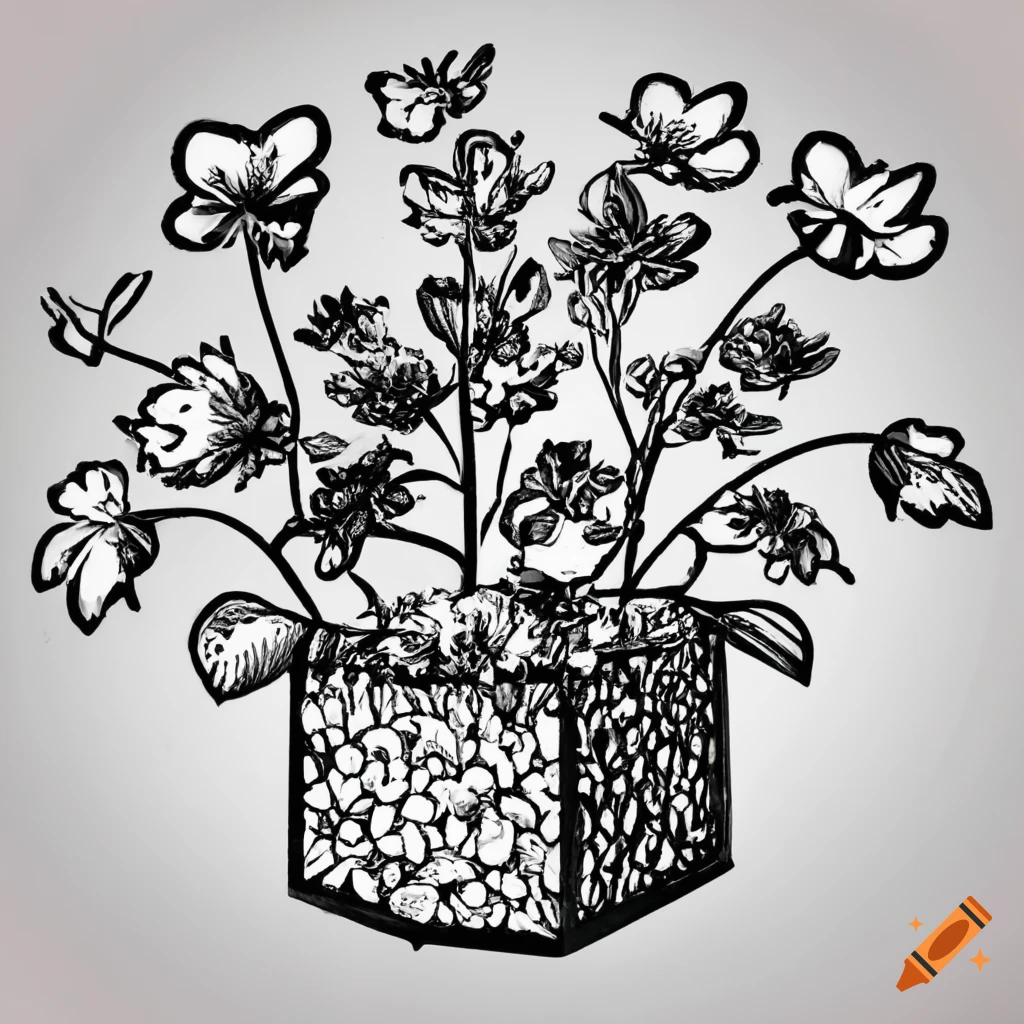 The Flower Pot Drawing by Kimberly Price - Fine Art America
