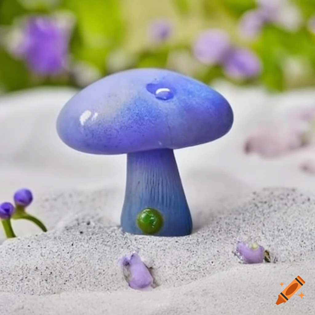 artistic depiction of a colorful cat's eye mushroom