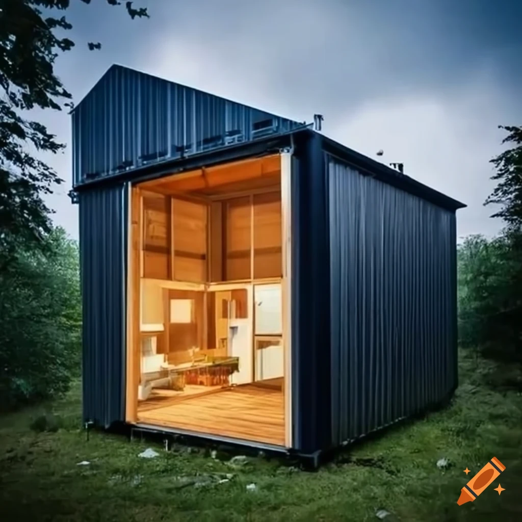 solar-powered container house