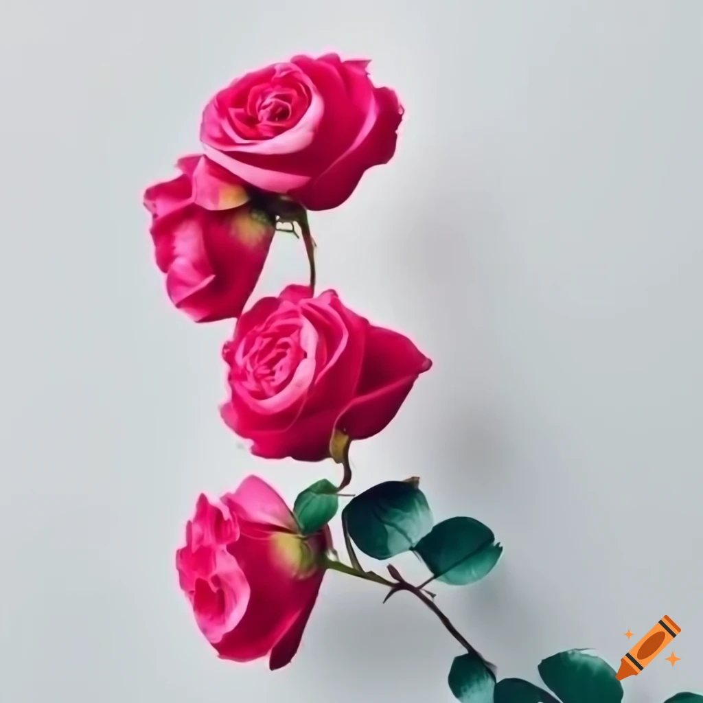 roses climbing on a white wall