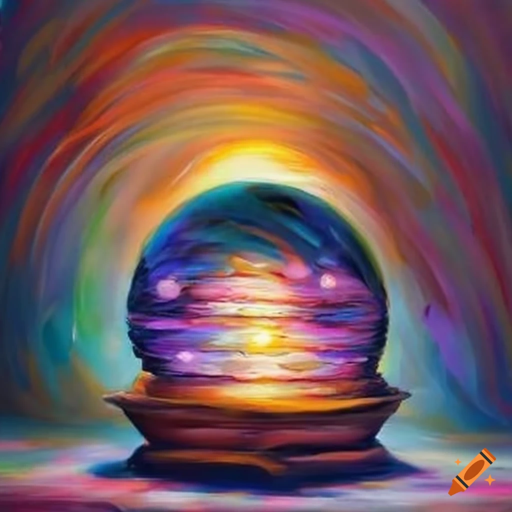 image of a glowing magic ball