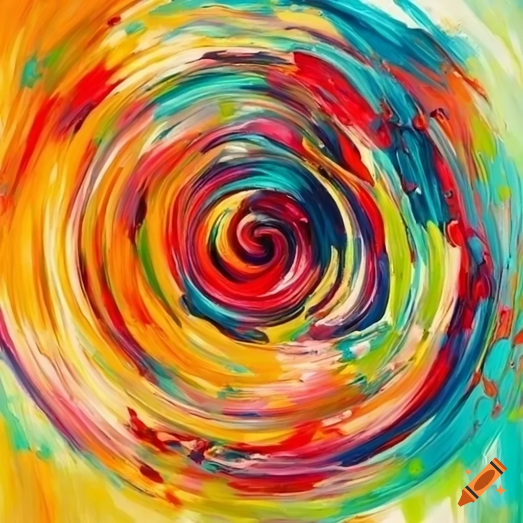 colorful abstract painting representing singing