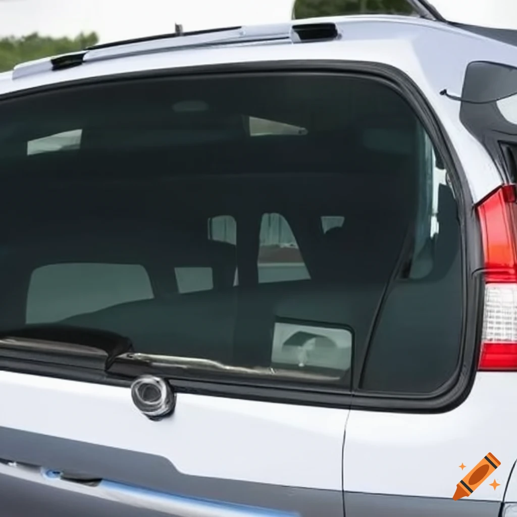 Rear back window of an suv on Craiyon