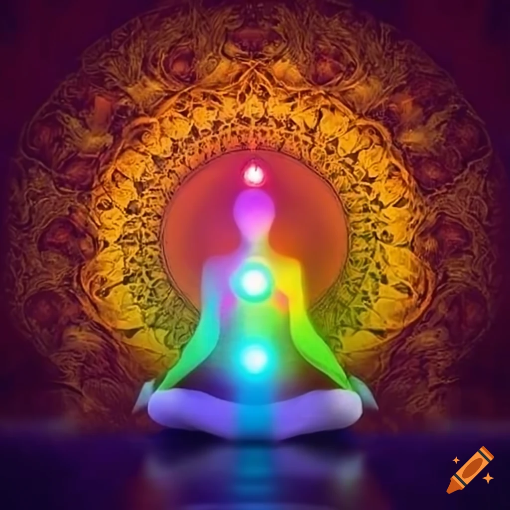 Chakra Symbols In Yoga Practice On Craiyon