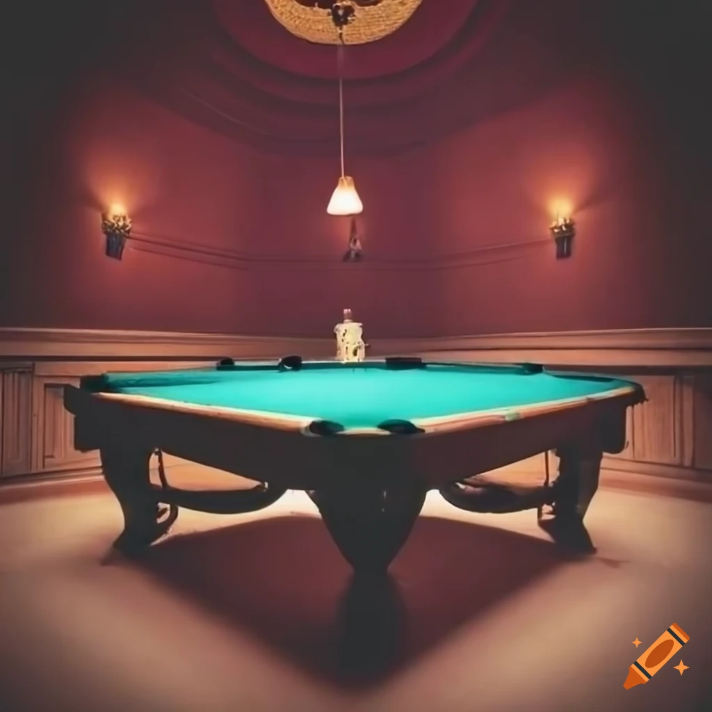 vintage-room-with-pool-table-on-craiyon