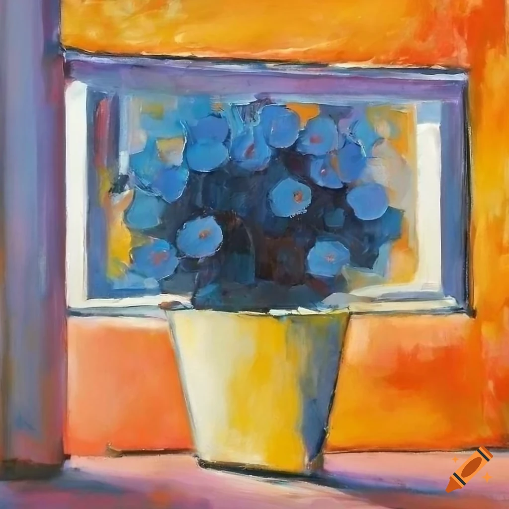 oil-painting-of-a-flower-pot-on-a-windowsill-with-shades-of-grey-blue